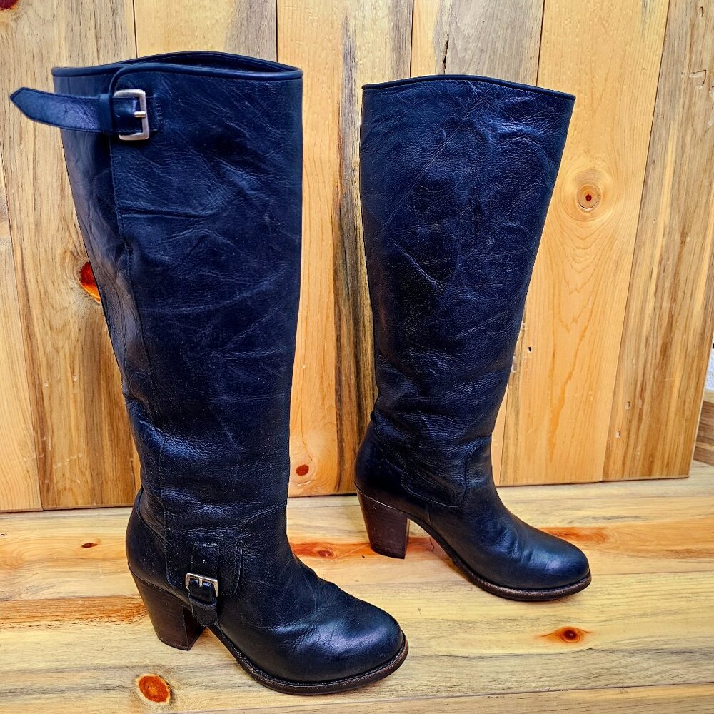 Ariat Gold Coast Tall Black Leather Boot Size 7